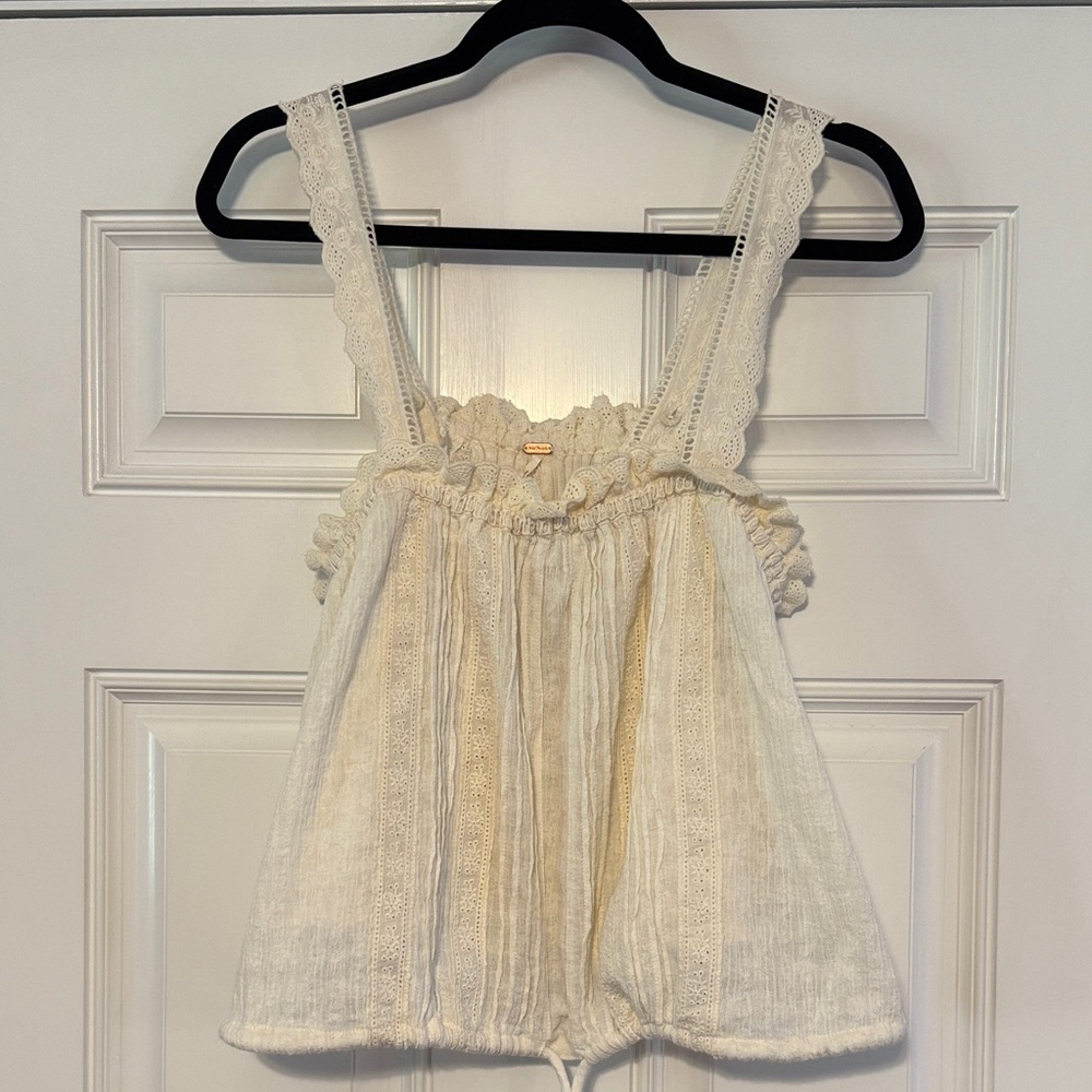 NWOT Free People Lace Tank Medium